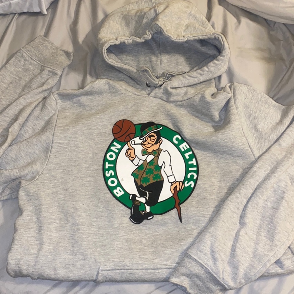 Grey Celtics Hoodie